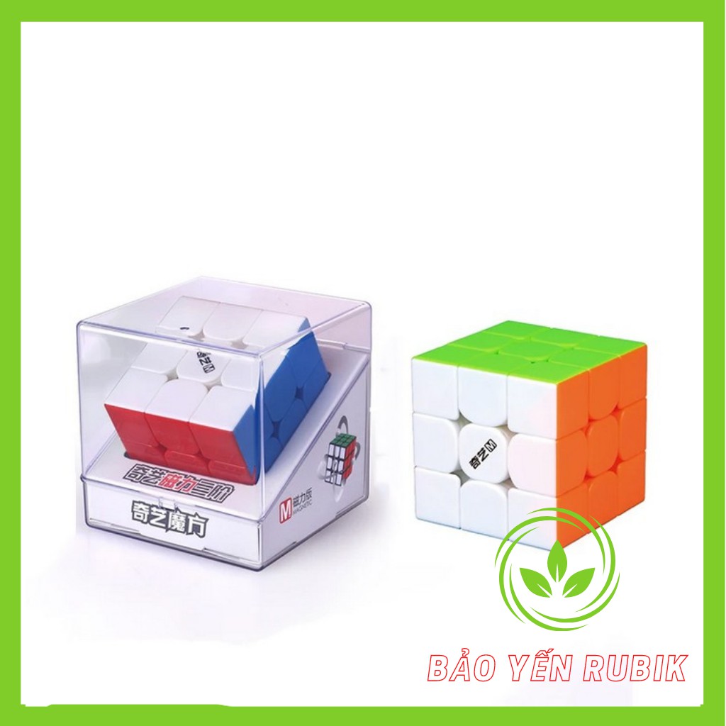 Rubik 3x3 Nam Châm QiYi MS Magnetic Stickerless Rubik 3 Tầng ( Mã RB17 )