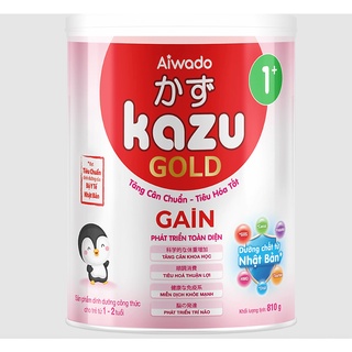 Sữa bột Kazu Gold Gain số 0+,1+, 2+ 810g