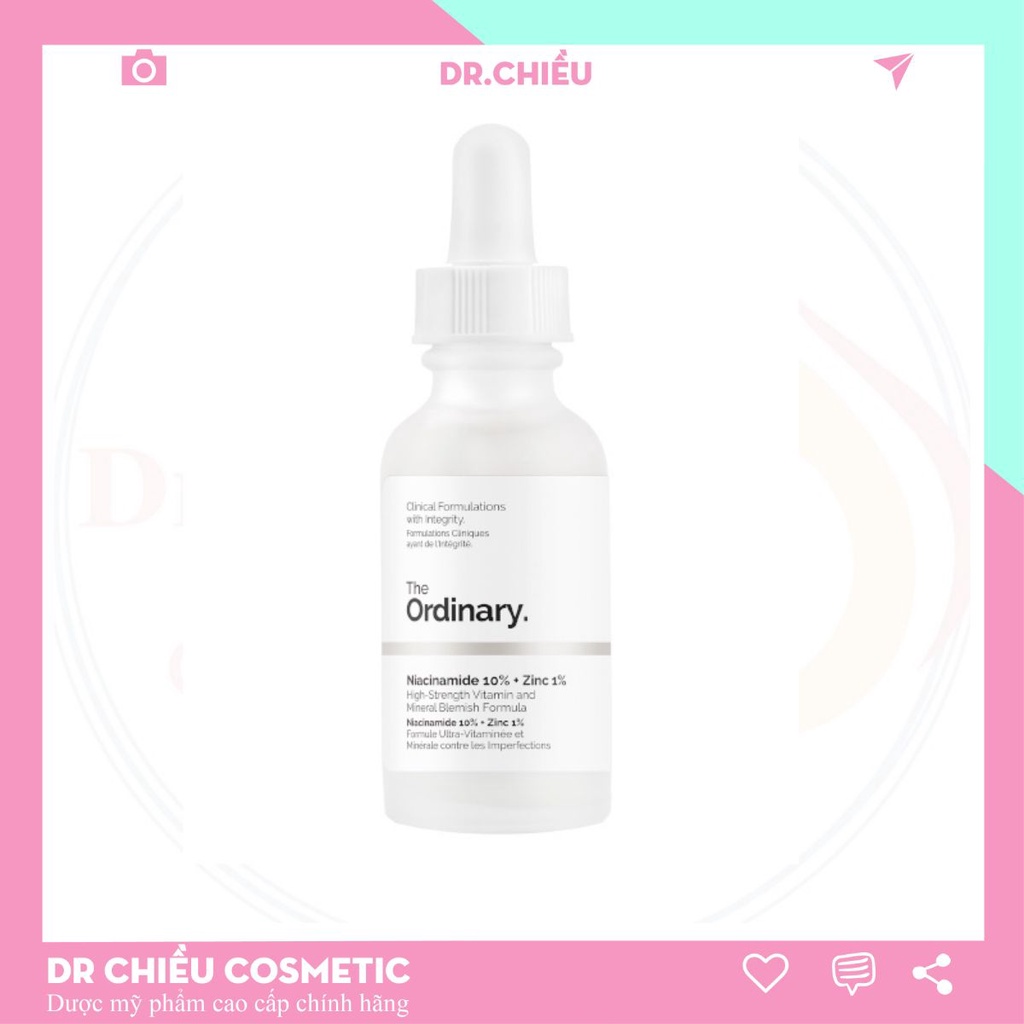 [Loại 30ml/60ml] Tinh chất The Ordinary Niacinamide 10% + Zinc 1%