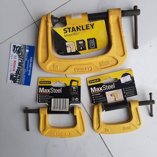 Cảo chữ C, kẹp chữ C chính hãng stanley 2", 4" ( 83-032K; 83-034K)