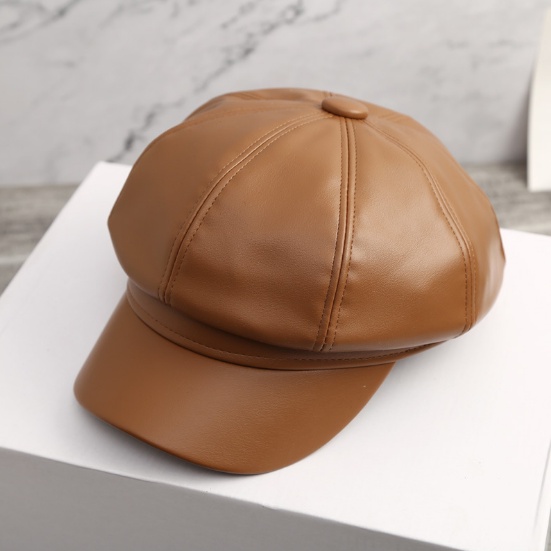 Mũ nồi ulzzang hàn quốc Baret chất liệu da PU