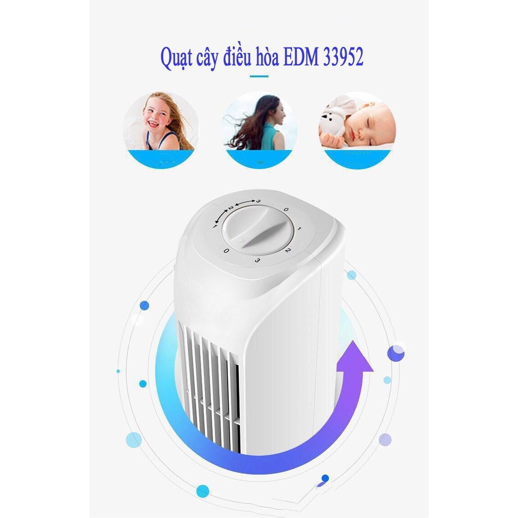 [Freeship 10k] Quạt cây điều hòa EDM 33952 - Quạt điều hòa - Quạt văn phòng