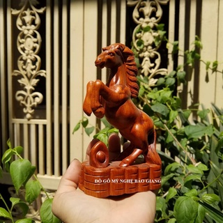 [GIARE] Tượng con ngựa gỗ hương 15 cm