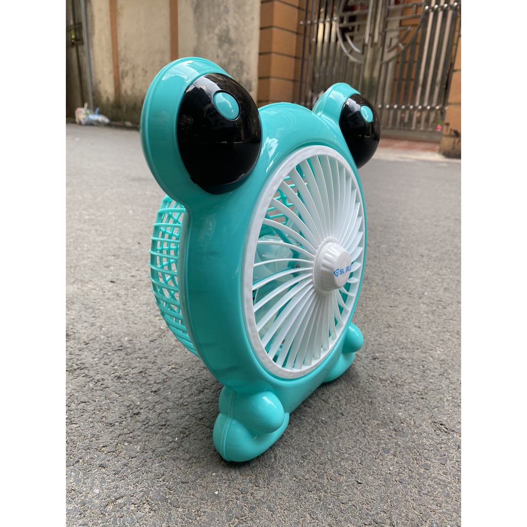 Quạt Frog Greeg để bàn mini, Thú cưng dễ thương,Điện 220v, Tiện cho văn phòng, Phòng ngủ, Bàn Học,Gia đình có con nhỏ