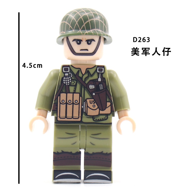 Đồ Chơi Minifigures Các Mẫu Nhân Vật Người Lính Đức Mỹ Liên Xô Trong Thế Chiến II - Đồ Chơi Lắp Ráp Mini