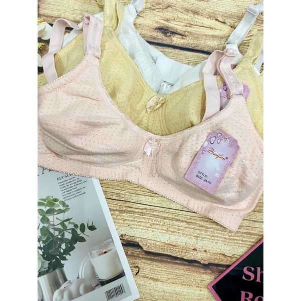 Áo ngực Thái không gọng thông hơi mè êm ái học sinh mẹ bầu bỉm sữa