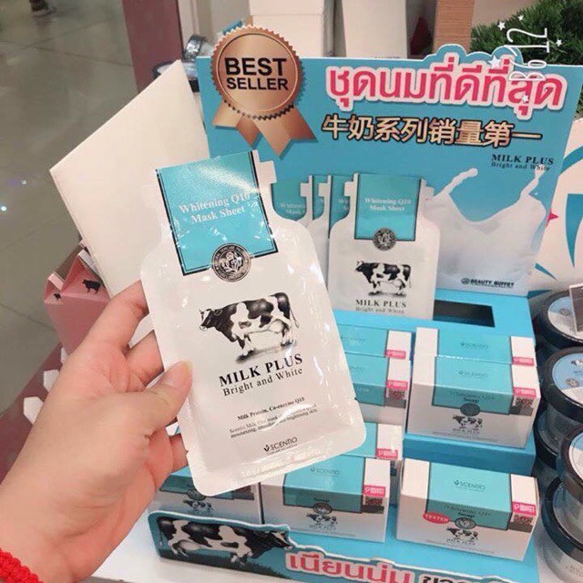 [HÀNG THÁI ĐỈNH CỠ NÀO?] Mặt nạ giấy Milk Plus | Mặt nạ giấy protein sữa bò Thái Lan Beauty Buffet