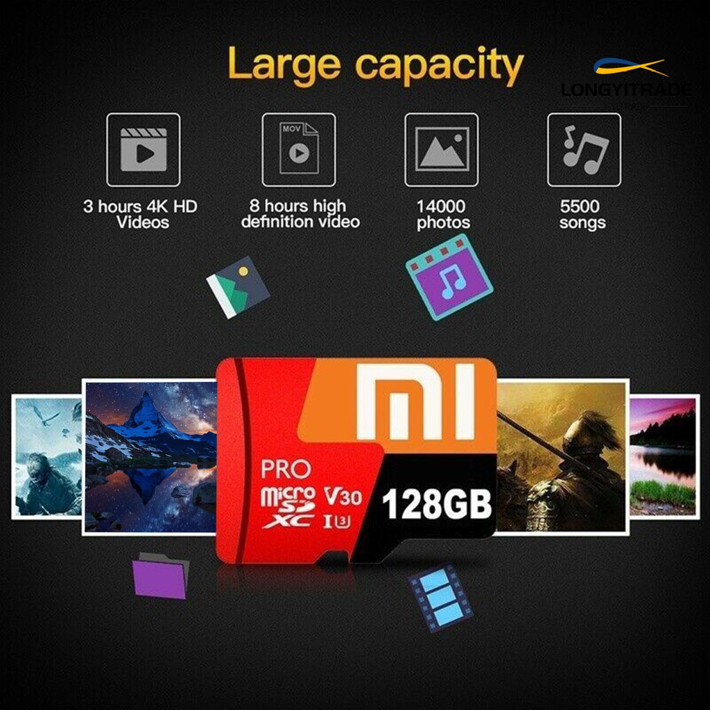 Thẻ Nhớ Tf Long64gb / 128gb / 256gb / 512gb / 1tb Cho Điện Thoại / Máy Tính Bảng Xiaomi | BigBuy360 - bigbuy360.vn