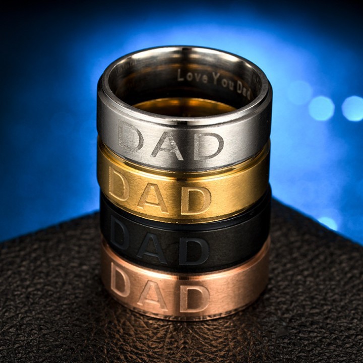 Nhẫn Nam Titan DAD Không Đen TT 1194