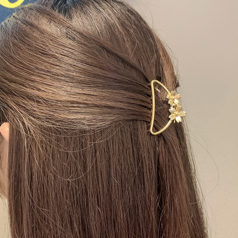 Kẹp Tóc Hình Gấu Hoạt Hình Bằng Kim Loại Phong Cách vintage Hàn Quốc