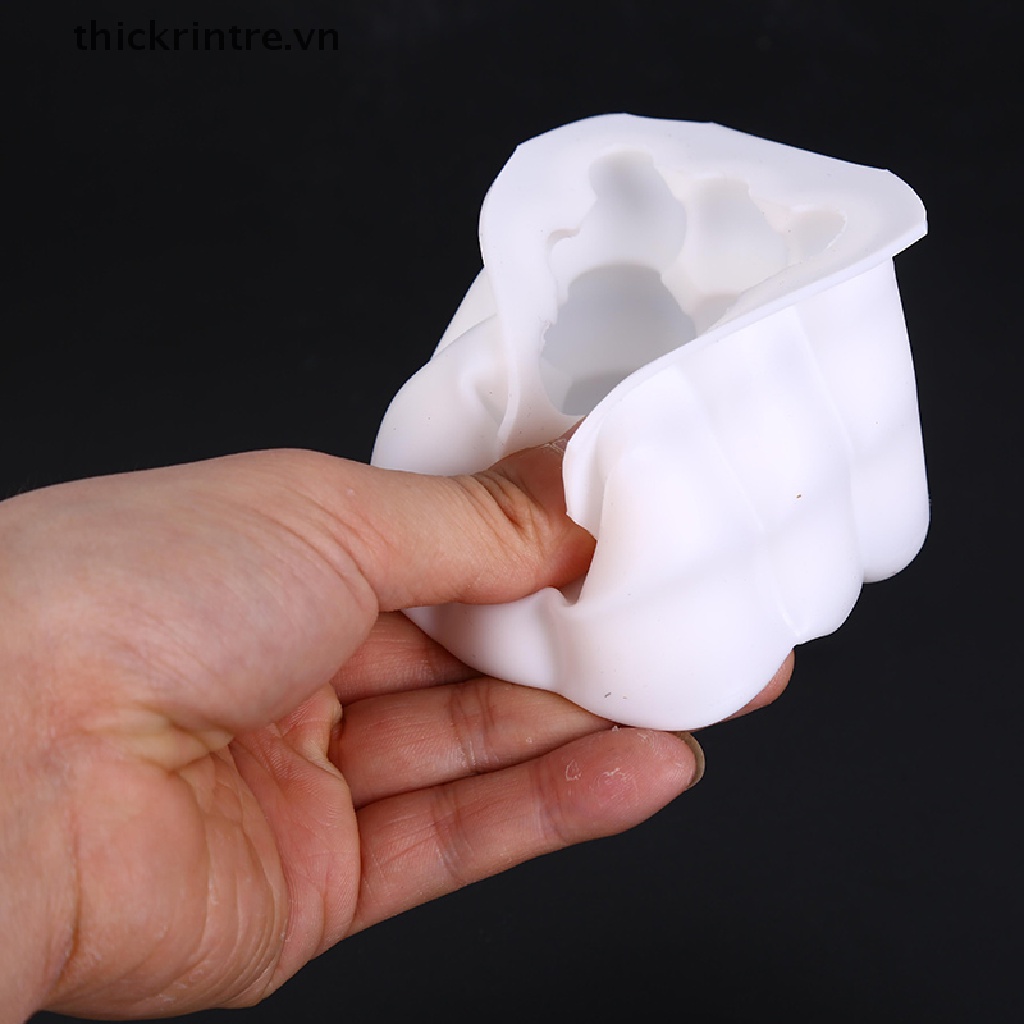 Khuôn Làm Nến Thơm 3D Bằng Silicone DIY