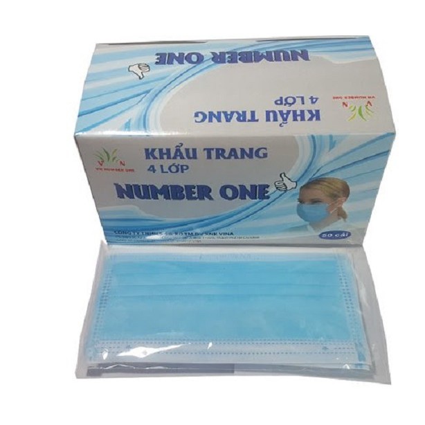 Thùng 50 hộp khẩu trang y tế 4 lớp Nam Anh Famapro Hoặc VN Number One - Trẻ em hộp 50 cái