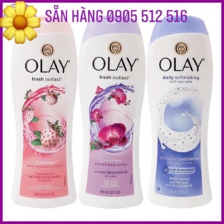 Sữa Tắm Olay Soothing Orchid & Blackcurrant Hương Hoa Lan Tím 700ml