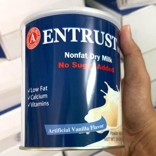 Thùng 6 lon Sữa Bột Không Đường Entrust Nonfat Dry Milk 400g - Mỹ 06/2023