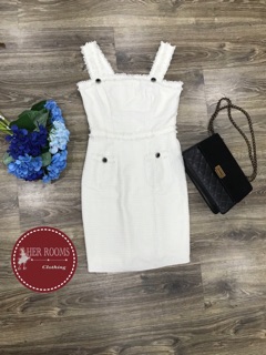 Váy 2 dây dạ tweed