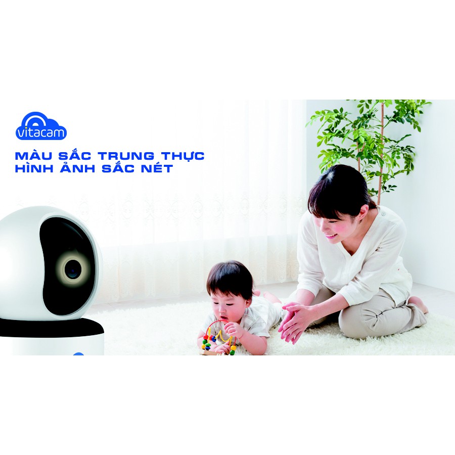 Camera quan sát Wifi Vitacam C1080 FullHD - Camera thông minh xoay theo chuyển động | BigBuy360 - bigbuy360.vn