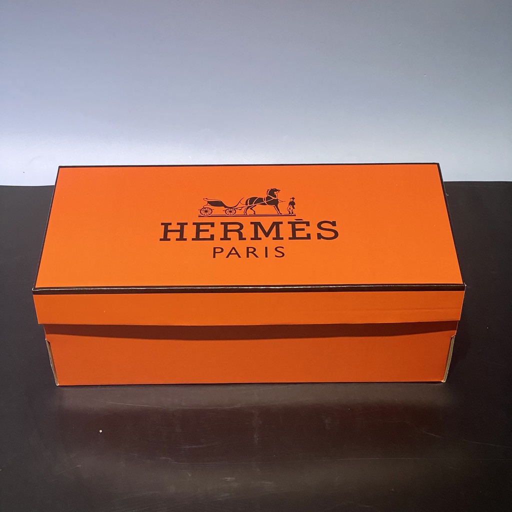 ⚡ Combo ⚡ Hộp Giấy Carton đựng giày dép, Hộp mũ Hermes + Bill thẻ + Giấy gói Nhật xịn chuẩn Fullbox