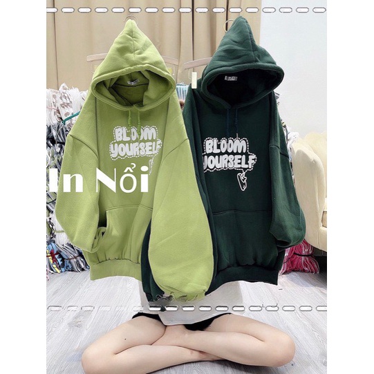 Áo hoodies mũ 2 lớp from rộng unisex BLOOM YOURSELF Sản Phẩm Đang Hót Nhất Năm 2022 - ZADOLA FASHION