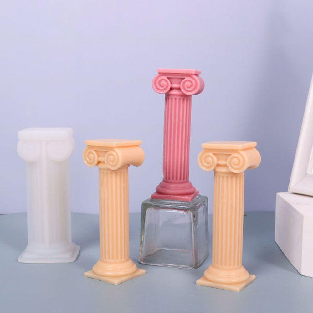 SUSANS Khuôn Làm Đất Sét Thủ Công 3D Hình Cột La Mã Cổ Điển