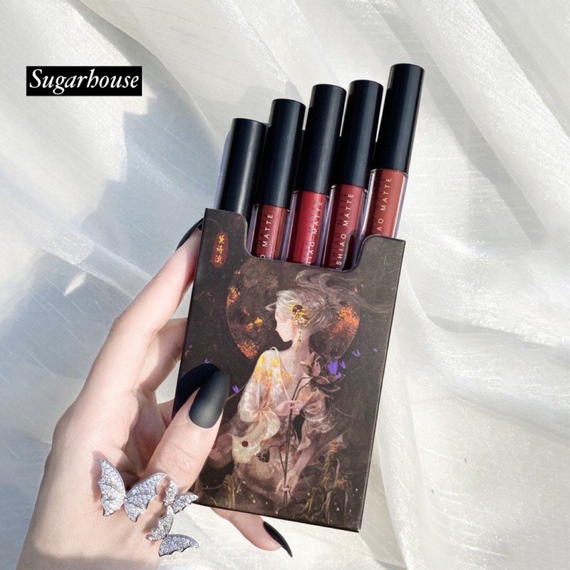 Full Set Son Kem Lì 5 Cây Daishiao Matte Tiên Tử