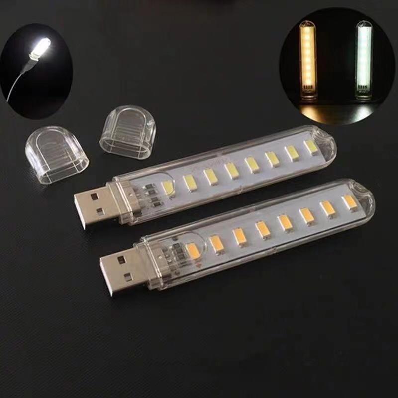 Thanh đèn LED mini gồm 3bóng/8bóng cổng cắm USB thích hợp để bàn học 6500k/3000k tiết kiệm điện capdabo