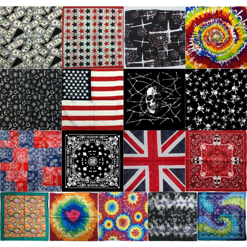 Khăn Vuông Đội Đầu Phong Cách Hiphop Cho Nam Và Nữ