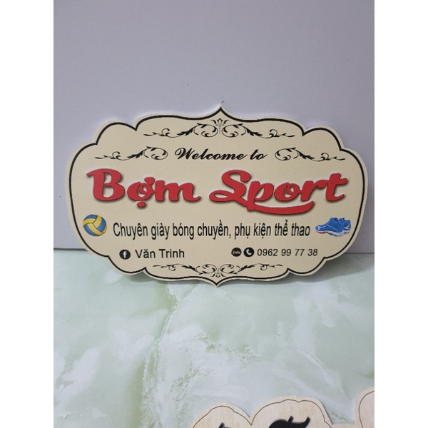 Bảng Tên Shop giả gỗ bán hàng online