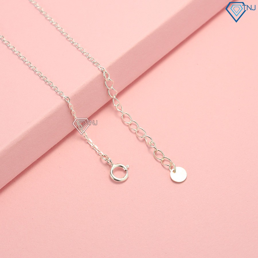 Vòng tay nữ bạc đẹp hình trái tim đơn giản LTN0178 Trang Sức TNJ