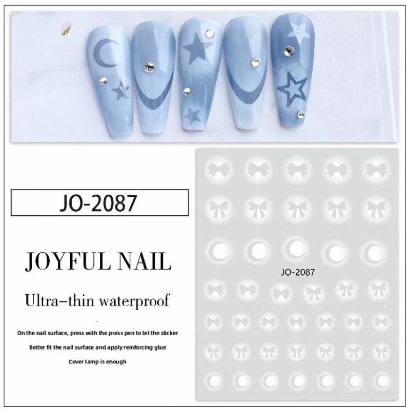 Sticker miếng dán móng tay nail 3d mẫu mới