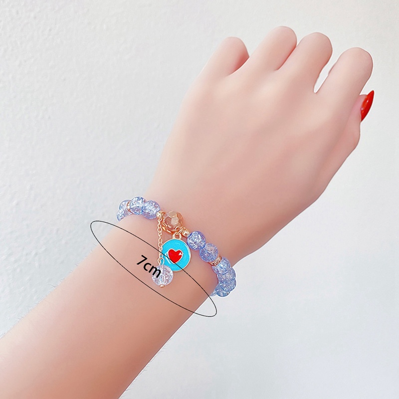 Ygt Vòng Tay Gel Gel Đính Hạt Pha Lê Hình Hoa Cúc Nhỏ Ngọt Ngào Đơn Giản Thời Trang Hàn Quốc Dành Cho Nữ