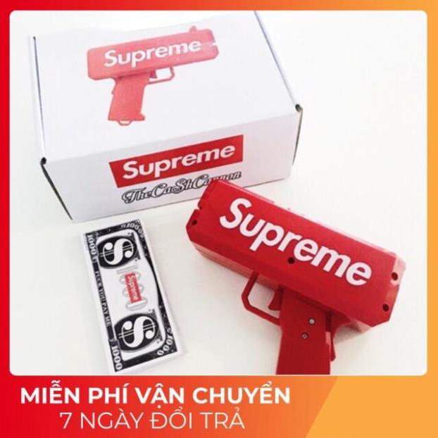 Đồ Chơi Súng Bắn Ra Tiền Supreme Bao Gồm 01 Xấp Tiền Supreme Cash Cannon Money Gun