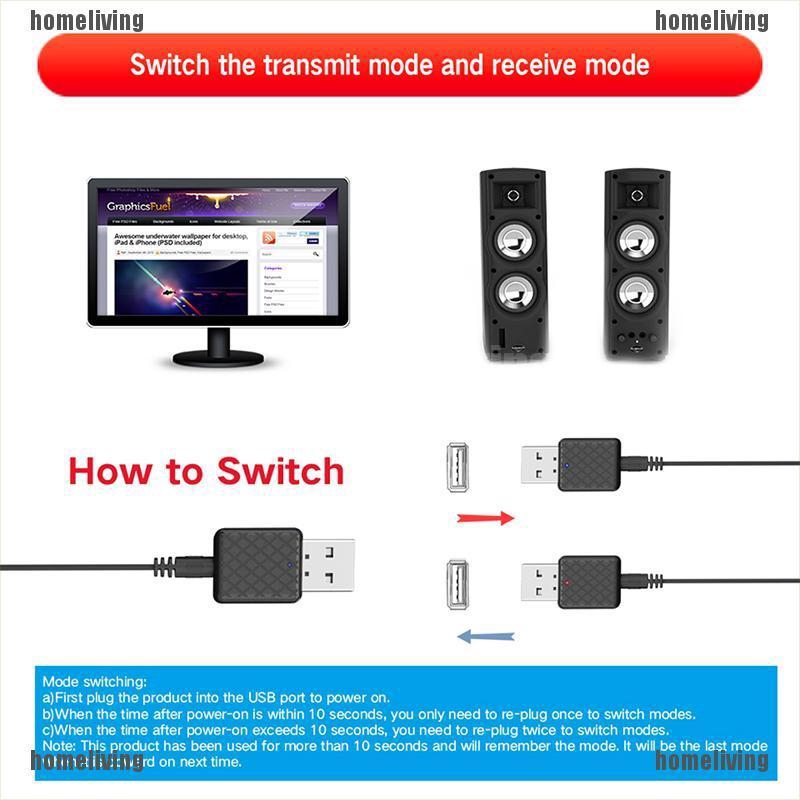 USB Bluetooth 5.0 truyền phát âm thanh cho TV/PC