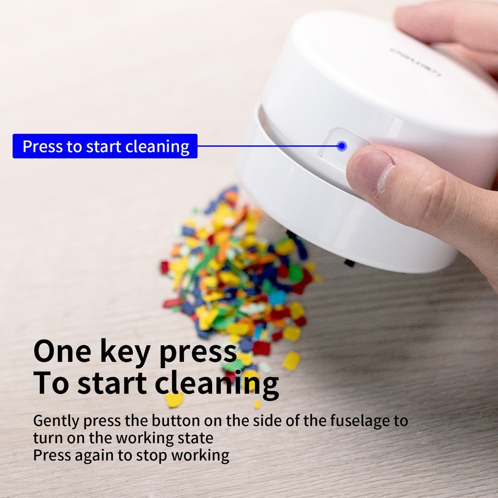 Máy hút bụi Deli kích thước nhỏ để bàn sạc usb tùy chọn