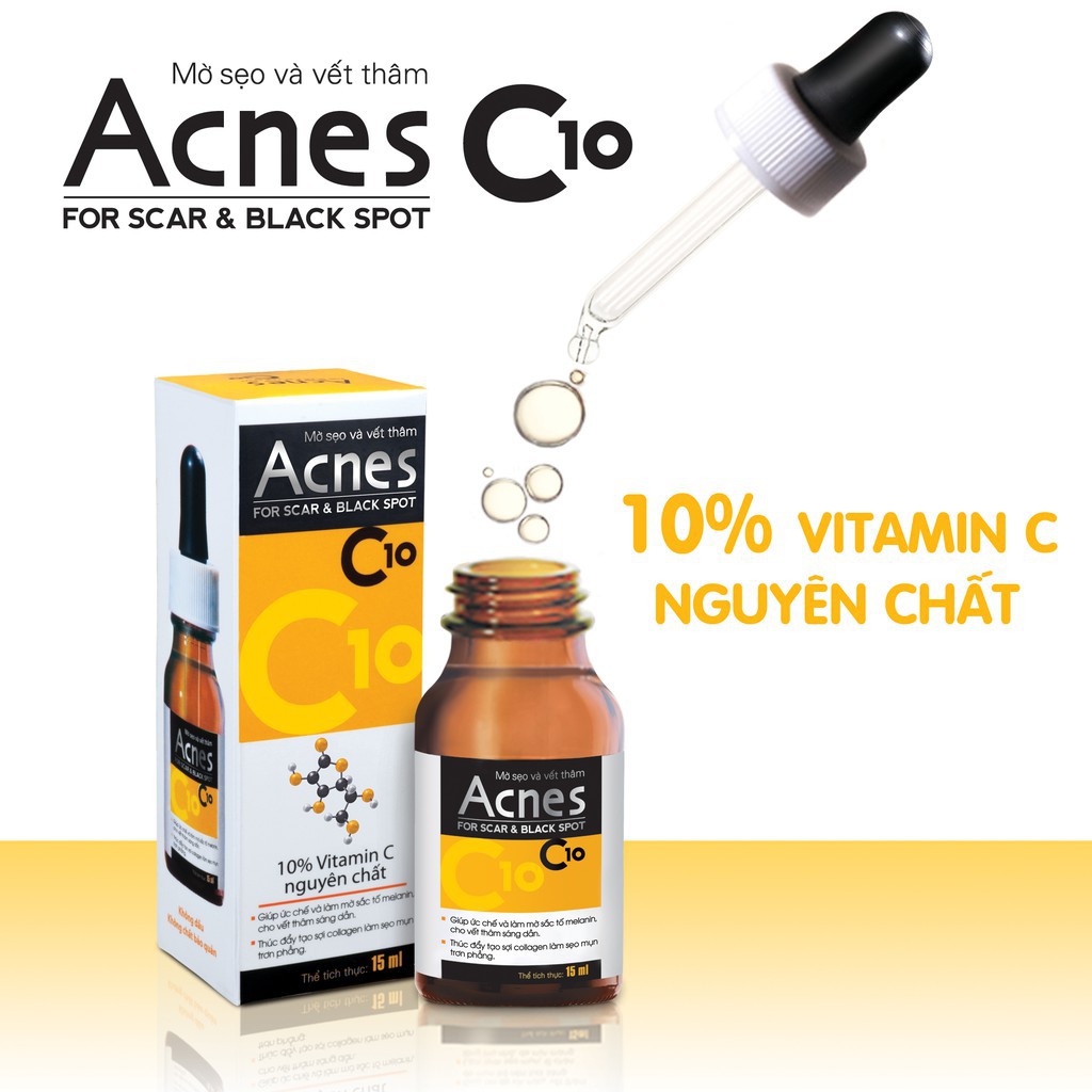 Acnes C10 - dung dịch làm mờ sẹo và vết thâm