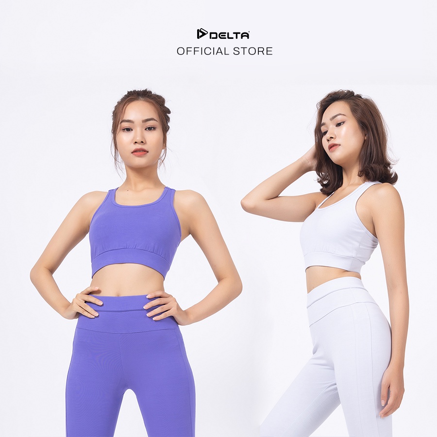 Áo bra thể thao nữ DELTA RBR002W chất liệu vải visco, thấm thoát mồ hôi nhanh, dành to tập yoga, gym hoặc chạy bộ