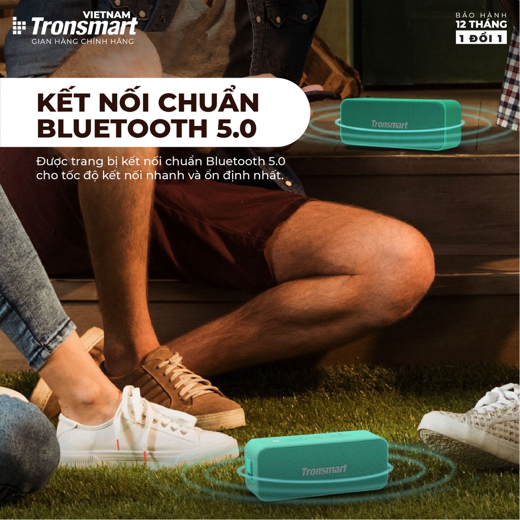 Loa Bluetooth 5.0 Tronsmart Element T2 Plus 20W Âm thanh vòm 360 - Hàng chính hãng - Bảo hành 12 tháng 1 đổi 1