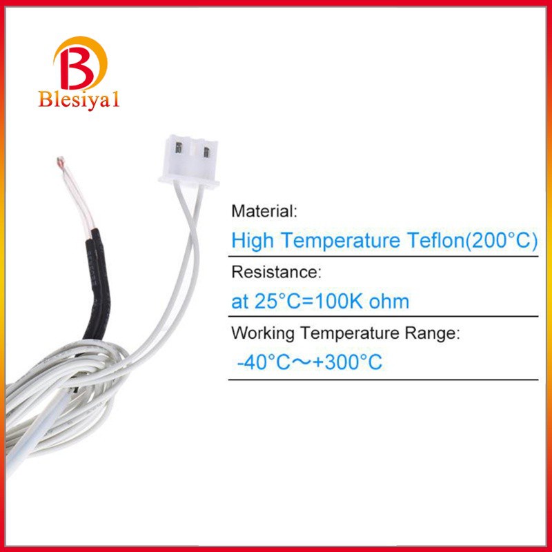 [BLESIYA1] 5x NTC Thermistor Temp Sensor 100K for Ender 3 Pro 5 CR-10 CR-10S Anet ET4X