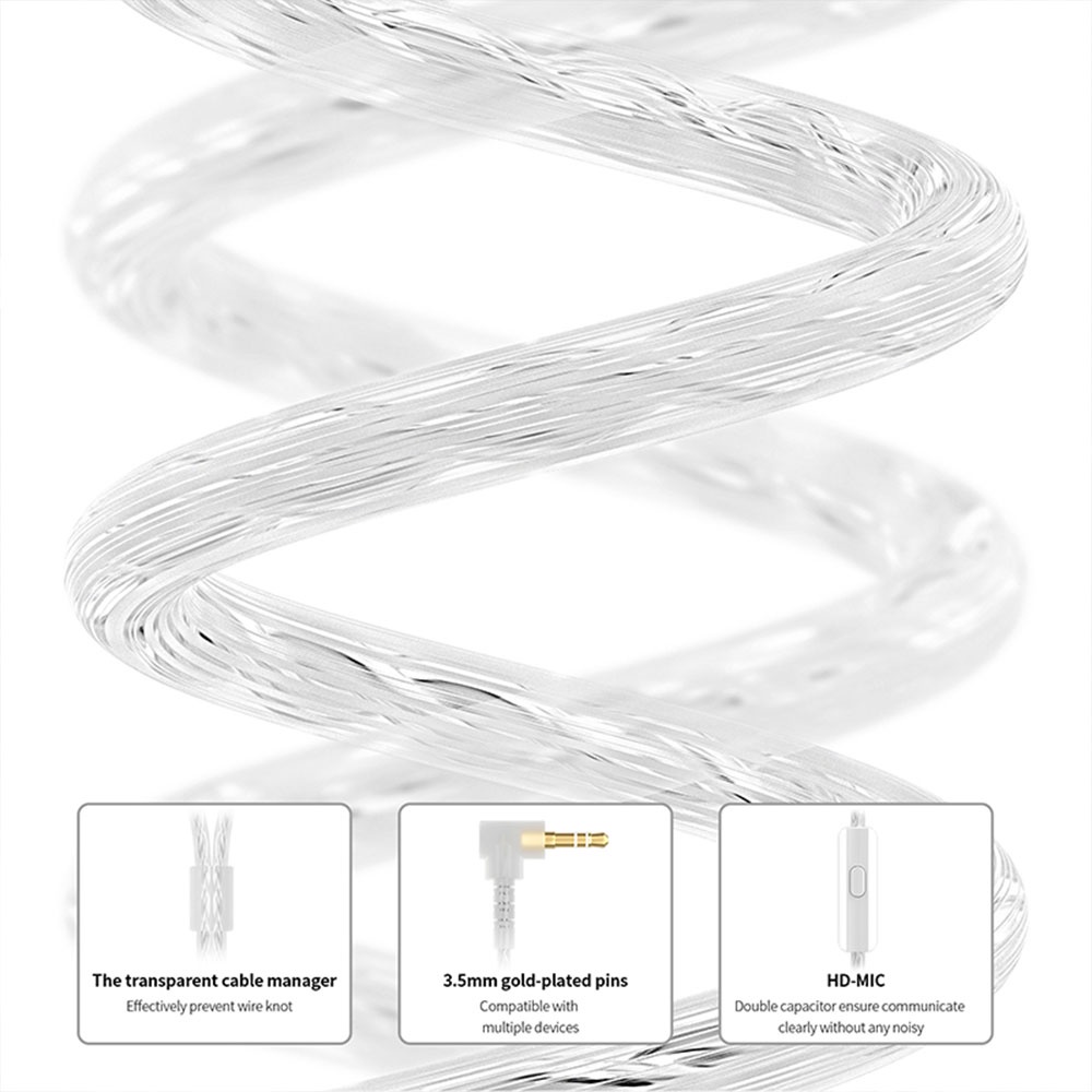 Tai Nghe Nhét Tai FAAEAL CCA CRA + Dây Cáp Tháo Rời Được Dành Cho Điện Thoại