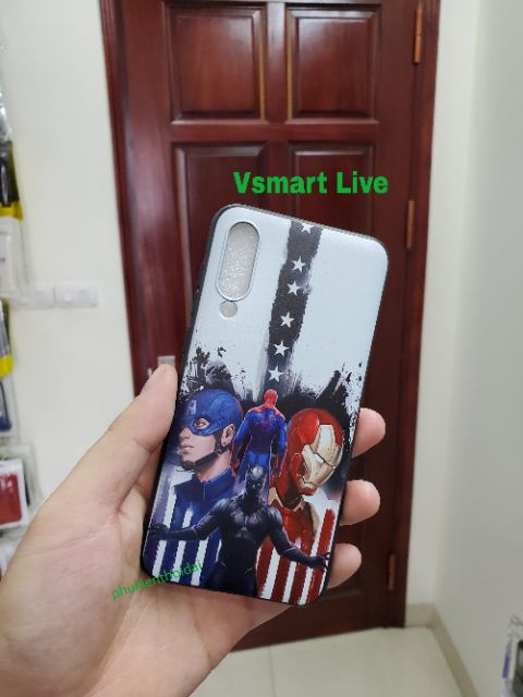 Ốp lưng Vsmart Live FREESHIP Từ 50k dùng chung dẻo TPU in 3D cao cấp  ( Lưu ý hơi lệch camera xíu )