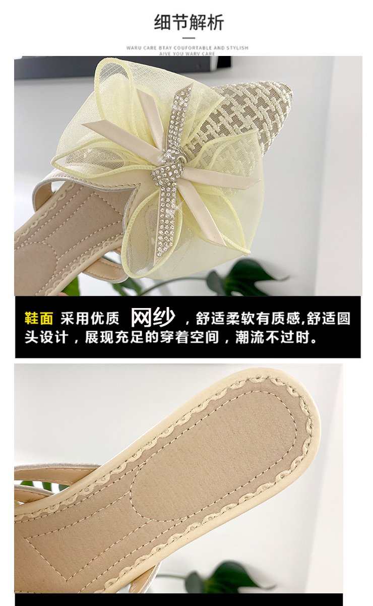 Giày Búp Bê Mũi Nhọn Đính Nơ Xinh Xắn Cho Nữ | BigBuy360 - bigbuy360.vn