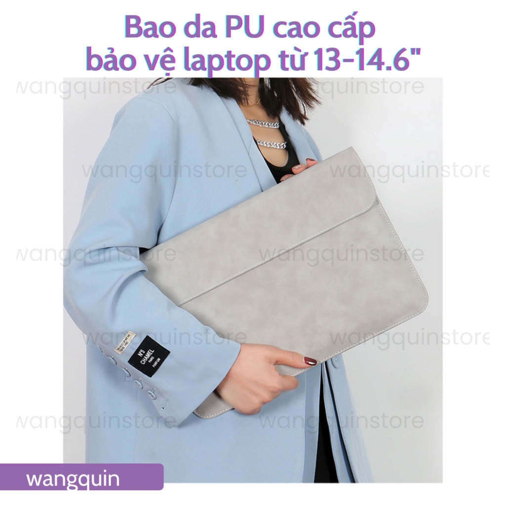 Sẵn VN - Túi đựng bảo vệ cho Macbook Air Pro Asus Acer 11.6&quot; / 13.3&quot; / 14&quot; / 14.6&quot; Da cao cấp nhiều màu Bao Laptop