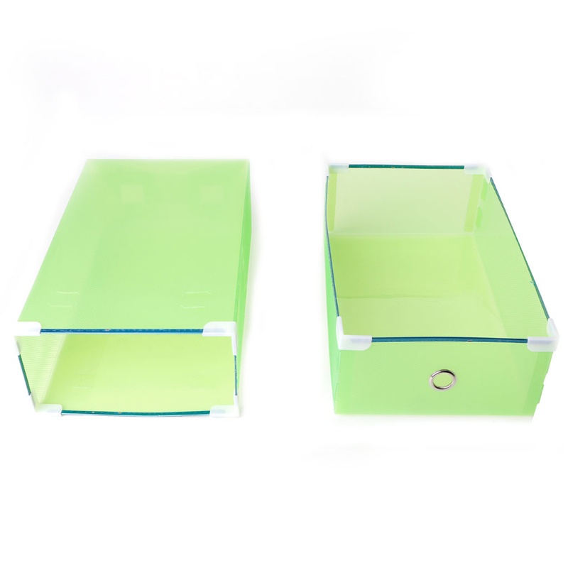 Hộp Nhựa Trong Suốt Đựng Giày Có Thể Gấp Gọn Tiện Dụng
