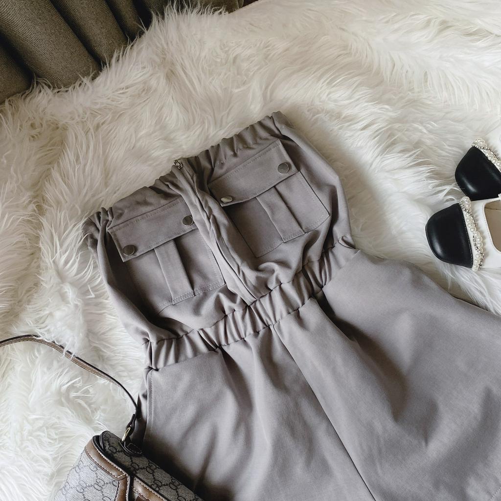 Jum ống kaki xám bo thun eo 💖 KÈM ẢNH THẬT