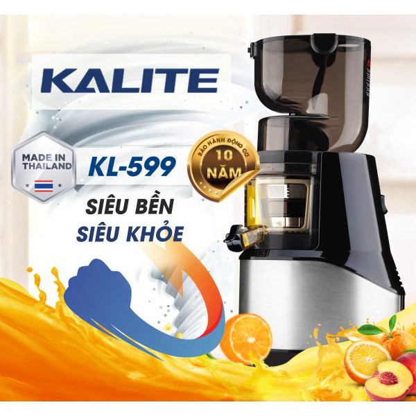 Máy ép chậm Kalite KL 599, công suất 400W, thiết kế mới dễ dàng vệ sinh, ép kiệt