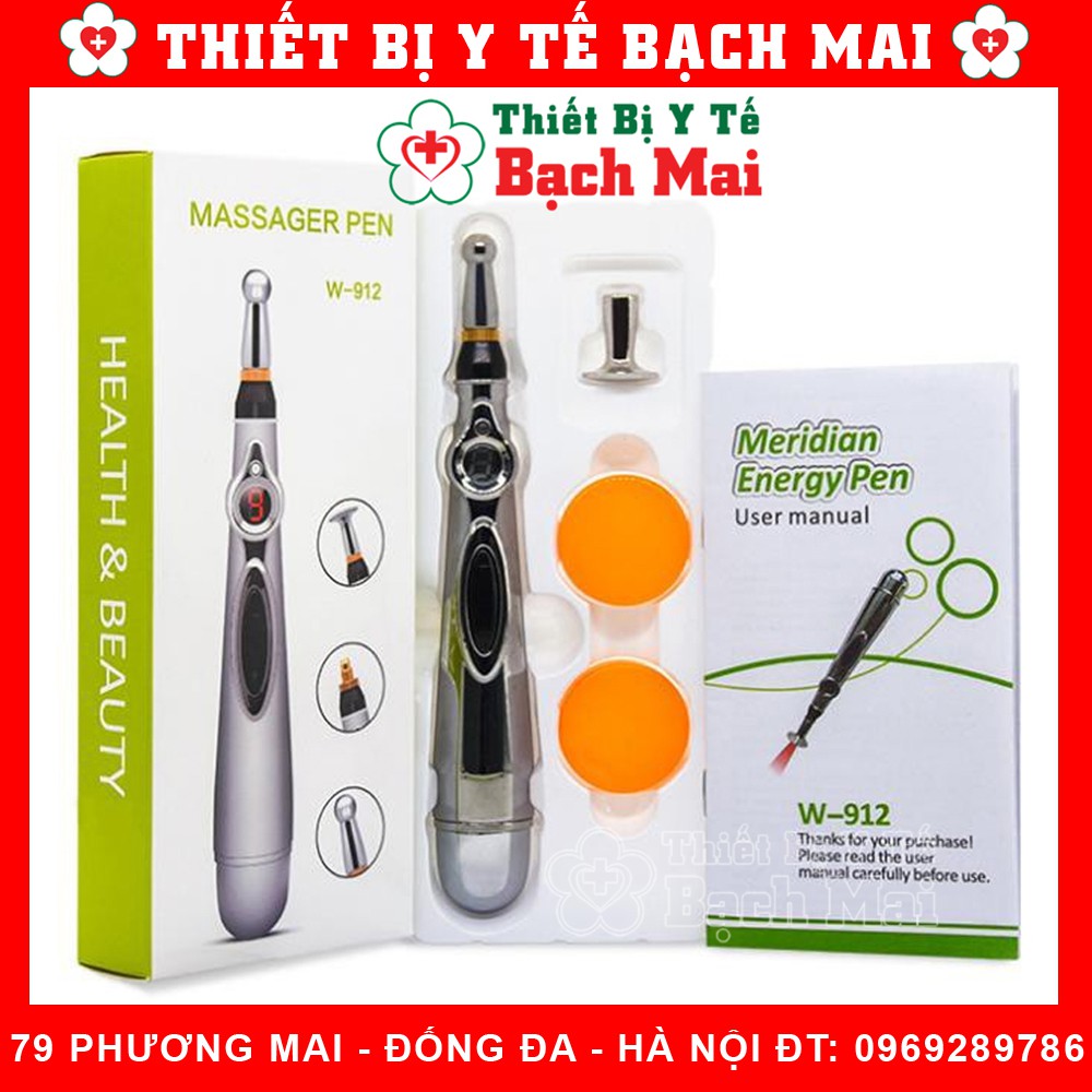 Bút Xung Huyệt - Bút Châm Cứu Xung Điện - Bút Massage Trị liệu Meridian Energy Pen W912