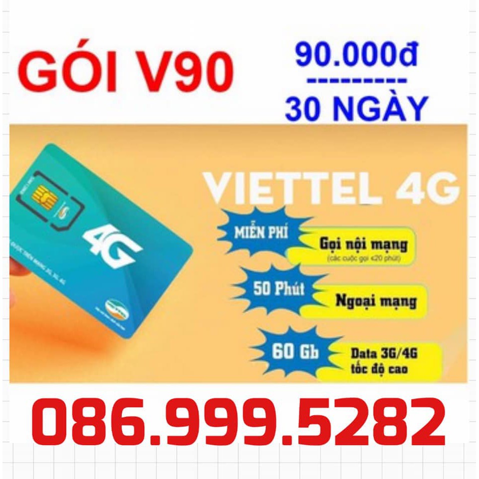 SIM VIETTEL V90 đầu 09 phát tài lộc