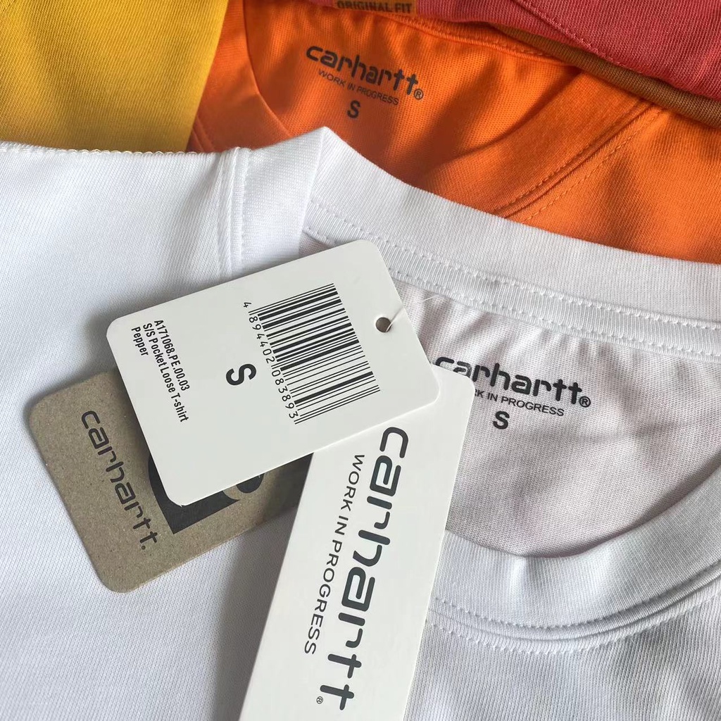 Áo Thun Cotton Trơn Tay Ngắn Có Túi carhartt K87