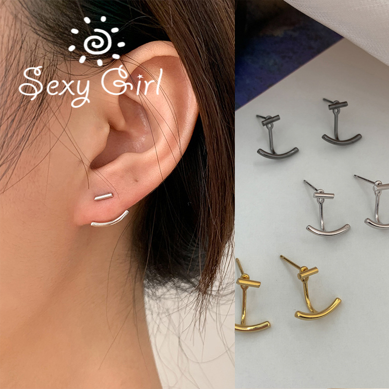 Khuyên Tai Nữ Kiểu Dáng Hình Học Đơn Giản Thời Trang Cá Tính