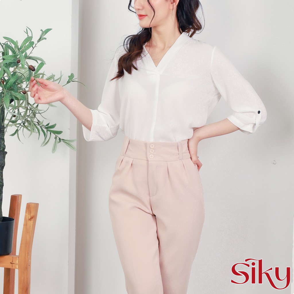 Quần baggy cạp cao 3 khuy - Siky | BigBuy360 - bigbuy360.vn