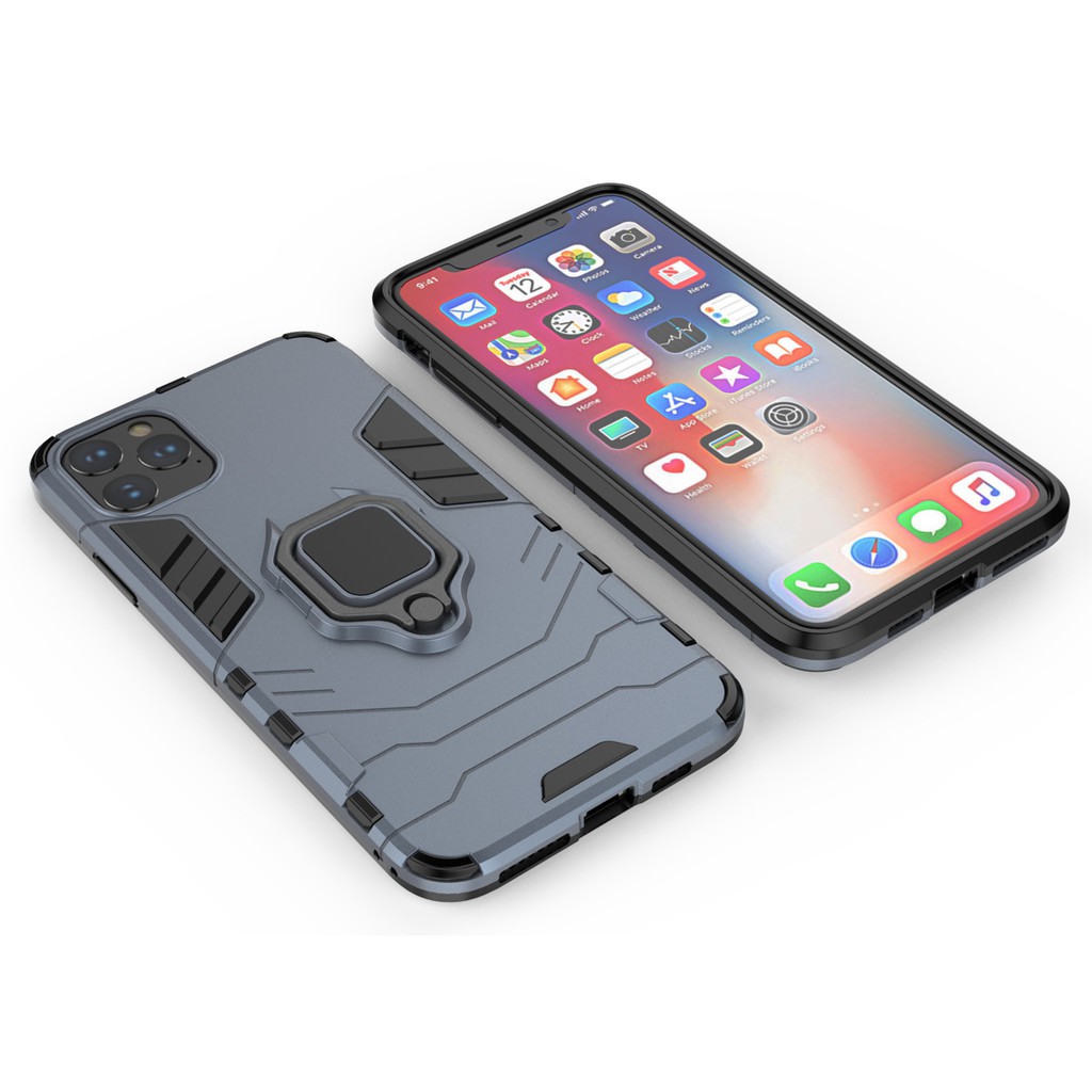 Ốp Iphone 11 ProMax chống sốc cao cấp Ironman batman kèm nhẫn iring chống xem video tiện lợi